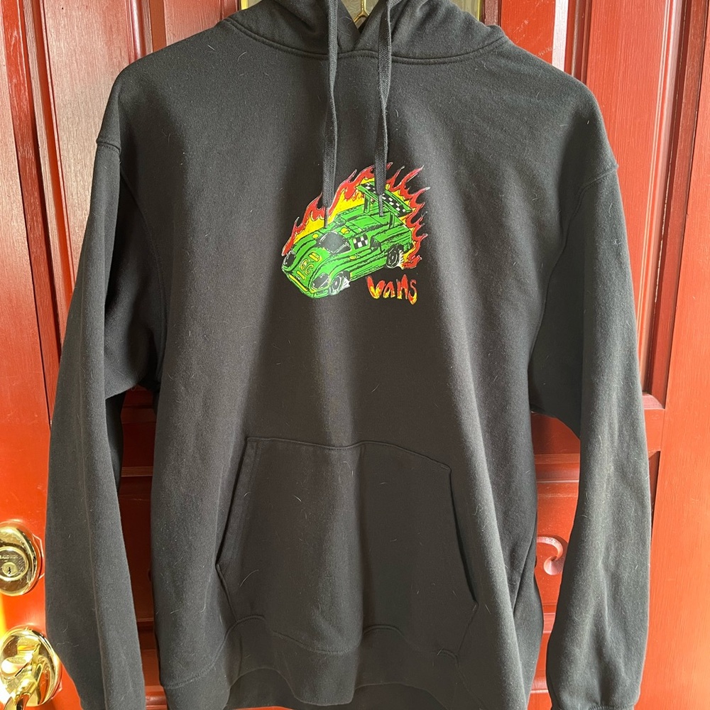 Vans black hoodie sweatshirt
